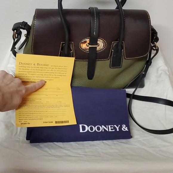 Dooney & Bourke tri-color Eliza Satchel - Picture 15 of 15